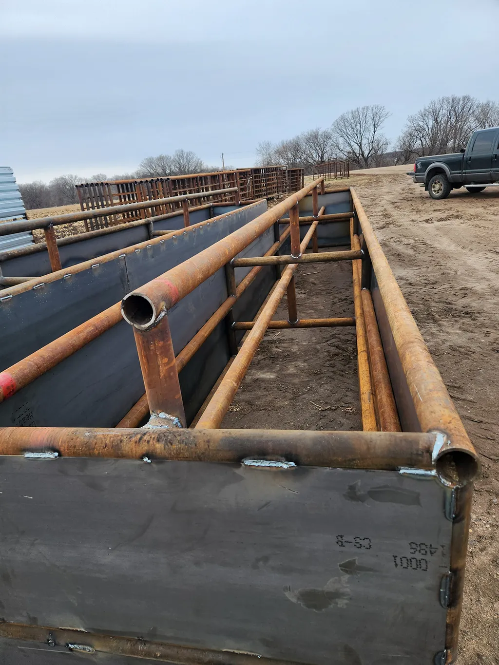 Bottomless Feed Bunks in Use